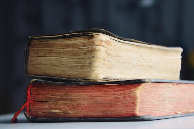 Nahaufnahme von Büchern