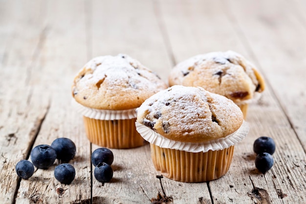 Nahaufnahme von Cupcakes auf dem Tisch