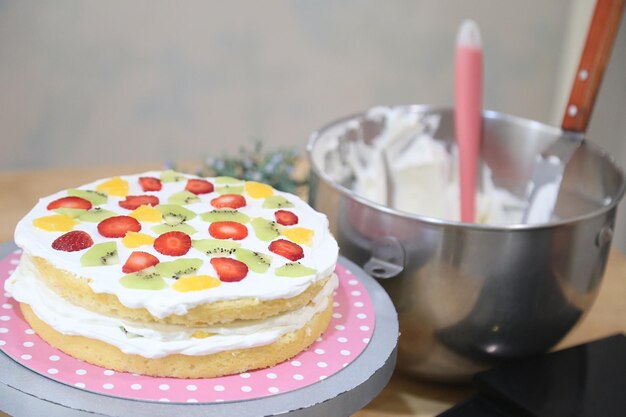 Foto nahaufnahme von cupcakes auf dem tisch