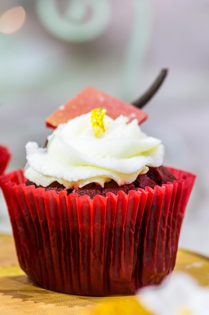 Nahaufnahme von Cupcakes auf dem Tisch