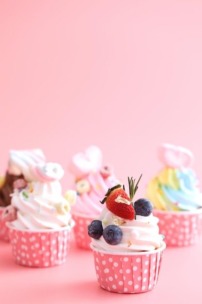 Nahaufnahme von Cupcakes