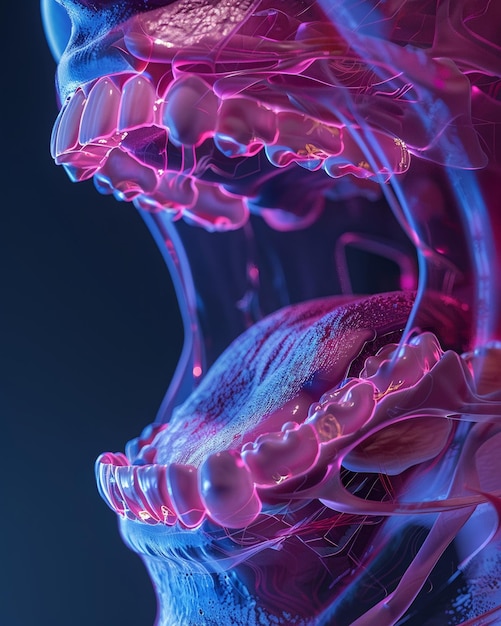 Nahaufnahme von durchscheinenden Lippen hyperrealistisch saubere und scharfe Details kein Kontrast professionelle Farbe