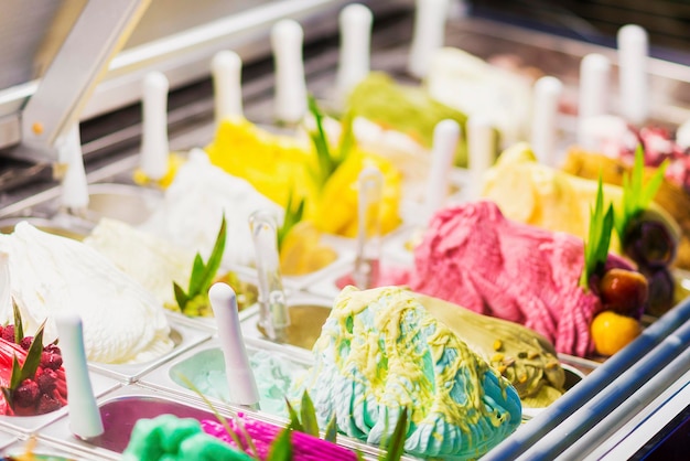 Nahaufnahme von Eiscreme
