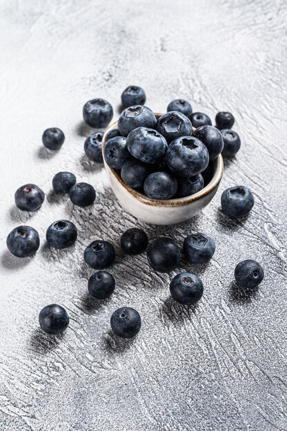 Nahaufnahme von frischen reifen Blaubeeren