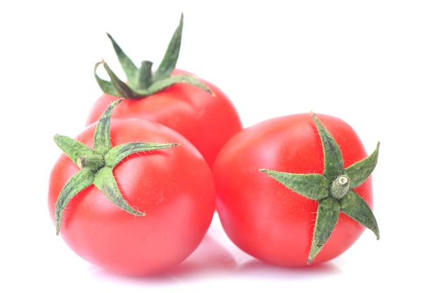 Nahaufnahme von frischen reifen Tomaten