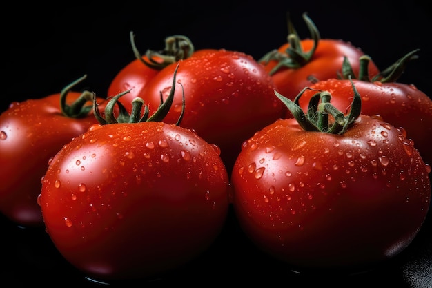 Nahaufnahme von frischen Tomaten