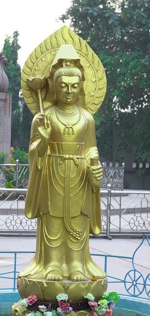 Foto nahaufnahme von gautam buddhas gesicht