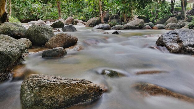 Foto nahaufnahme von gesteinen im wasser