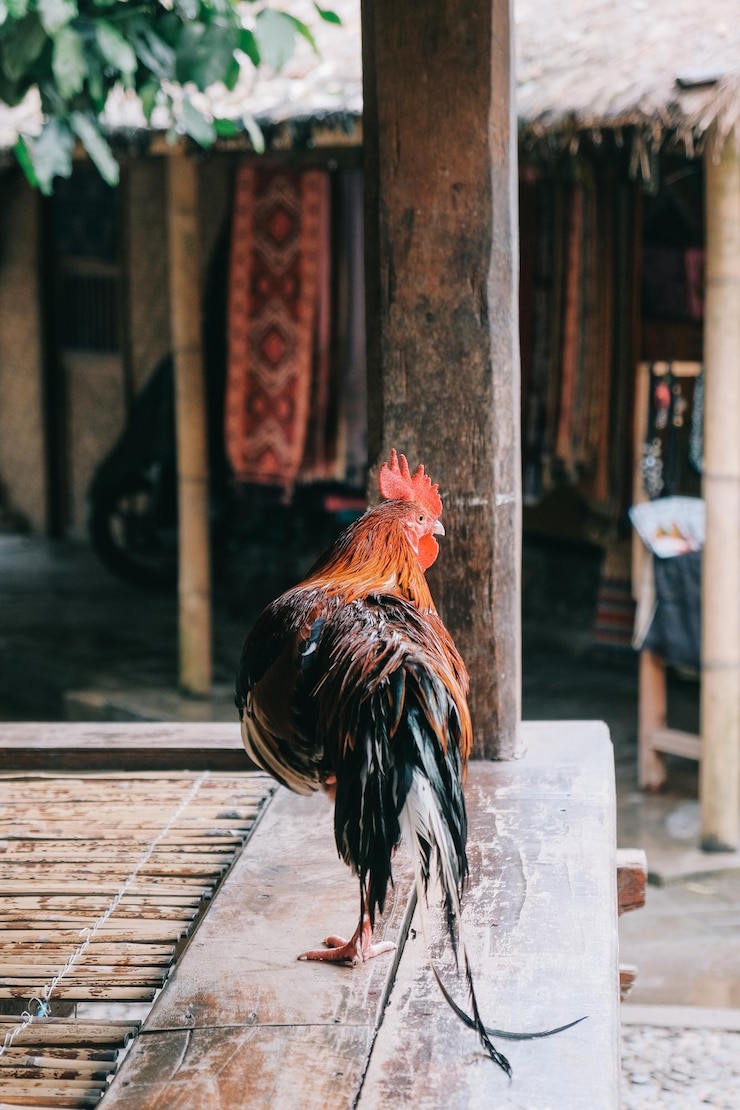 Foto nahaufnahme von hahn