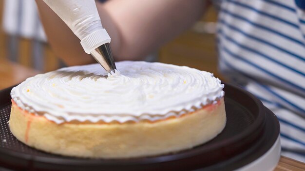 Foto nahaufnahme von handkuchen