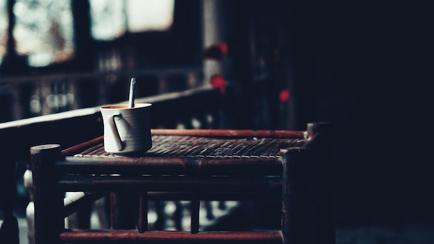 Foto nahaufnahme von kaffee auf dem tisch im café