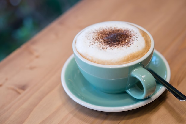 Foto nahaufnahme von kaffee auf dem tisch