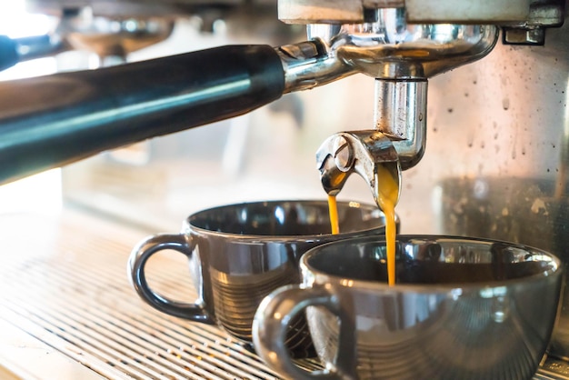 Nahaufnahme von Kaffee in einem Café