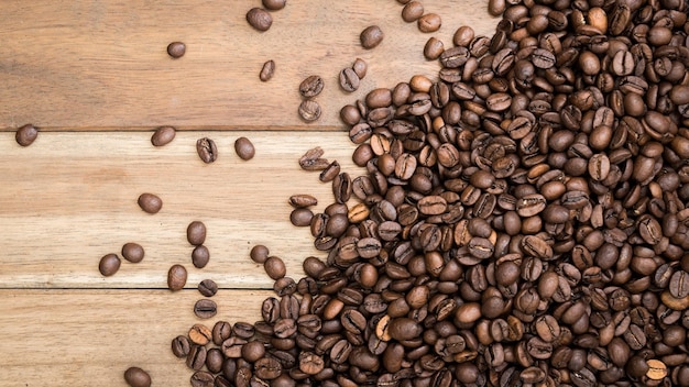 Nahaufnahme von Kaffeebohnen
