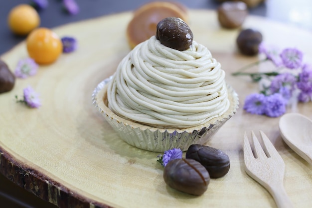 Nahaufnahme von Kuchen auf dem Tisch