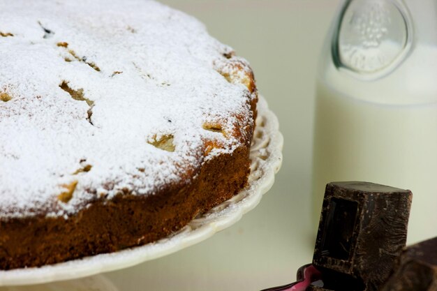 Nahaufnahme von Kuchen auf dem Tisch