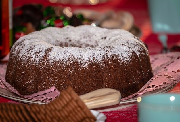 Nahaufnahme von Kuchen auf dem Tisch