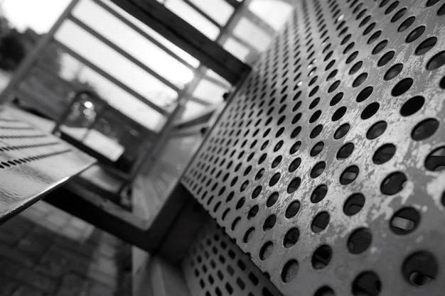Nahaufnahme von Metallgitter