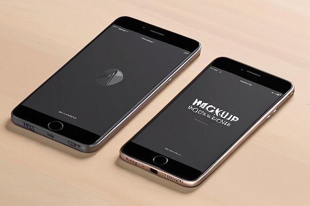 Foto nahaufnahme von mobilen apps mockup 3d-rendering