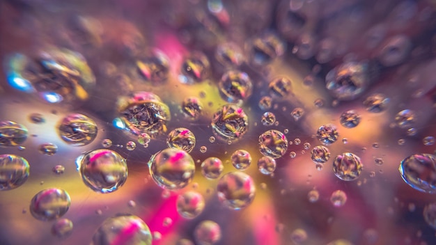 Nahaufnahme von nassem Glas