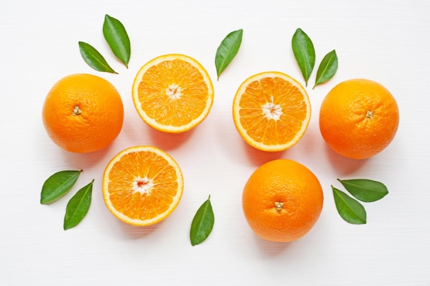 Nahaufnahme von Orangenfrüchten