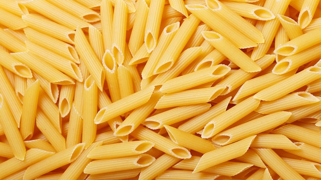 Nahaufnahme von Penne Pasta als Hintergrund