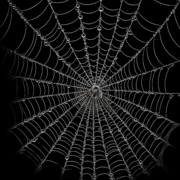 Nahaufnahme von Perfektes Spinnennetz