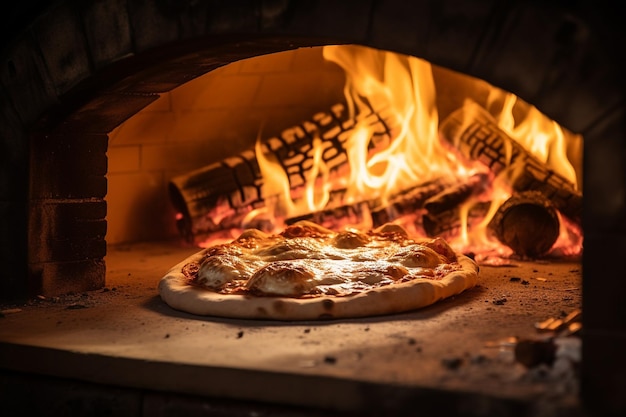 Foto nahaufnahme von pizza-ofen-stein