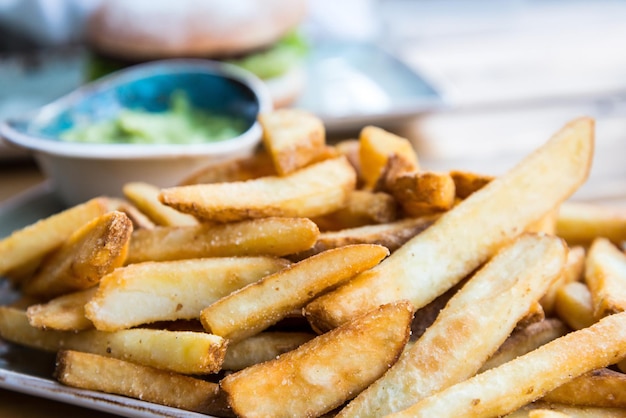 Foto nahaufnahme von pommes frites