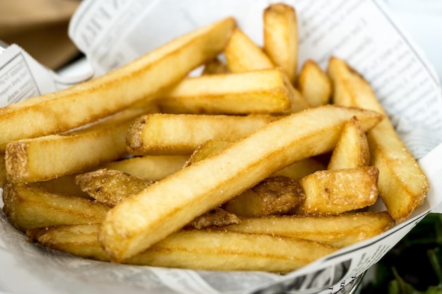 Nahaufnahme von Pommes Frites