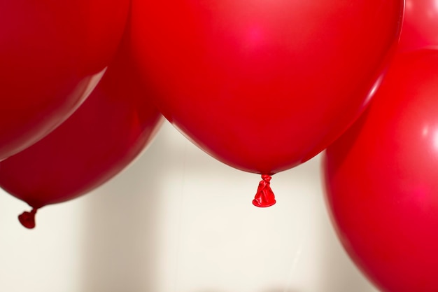 Foto nahaufnahme von roten ballons