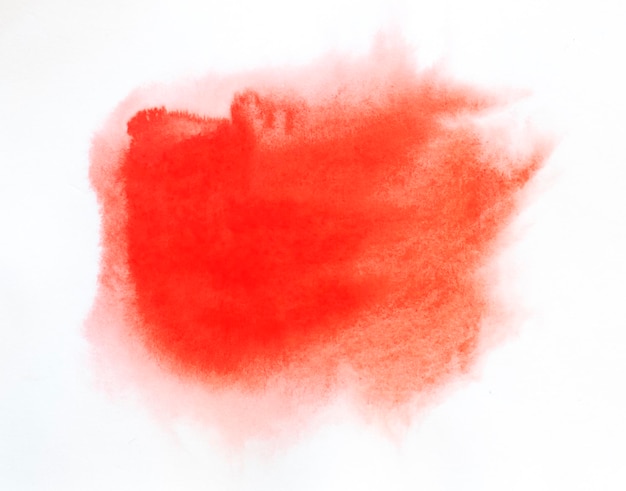 Nahaufnahme von roter Farbe auf weißem Hintergrund