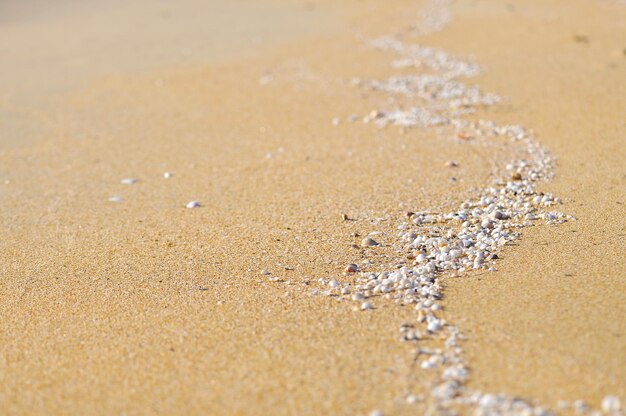 Foto nahaufnahme von sand am strand