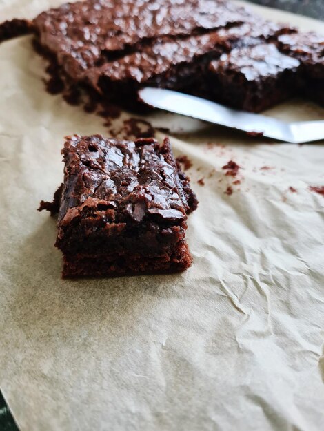 Nahaufnahme von Schokoladenkuchen