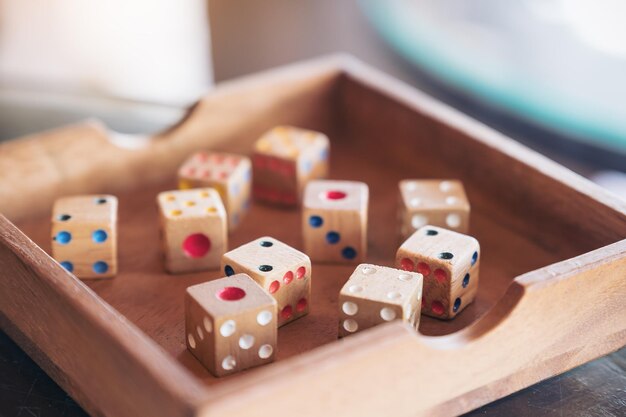 Foto nahaufnahme von spielzeug auf dem tisch