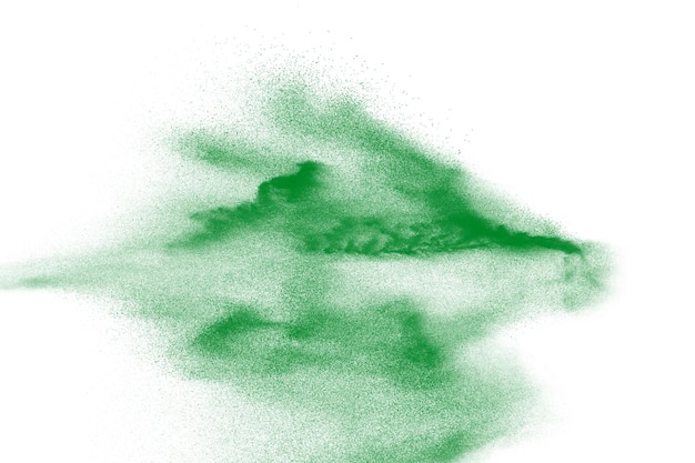 Nahaufnahme von Staub auf weißem Hintergrund