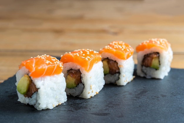 Nahaufnahme von Sushi
