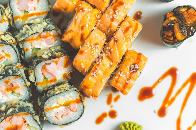 Nahaufnahme von Sushi