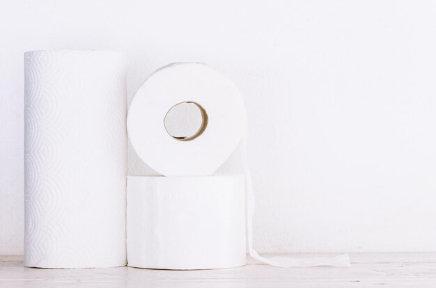 Nahaufnahme von Toilettenpapier