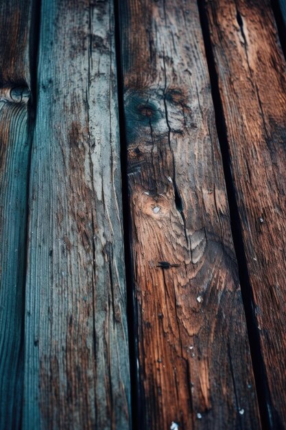 Foto nahaufnahme von verwitterten holzplatten mit natürlichem korn