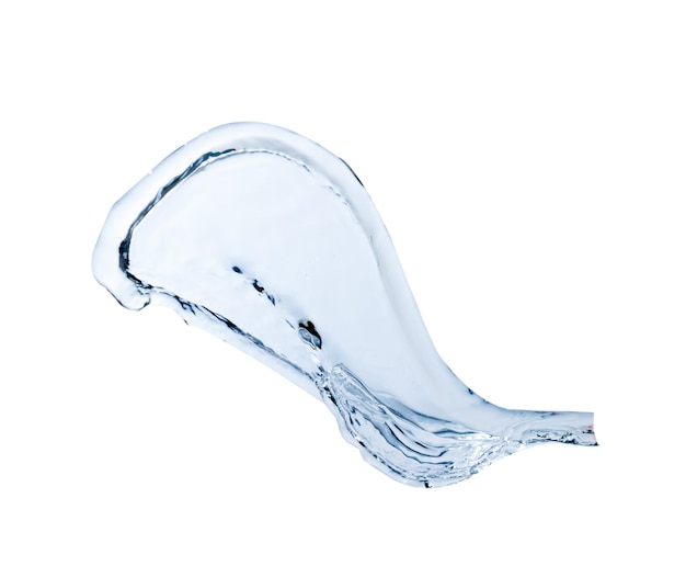 Nahaufnahme von Wasser auf weißem Hintergrund