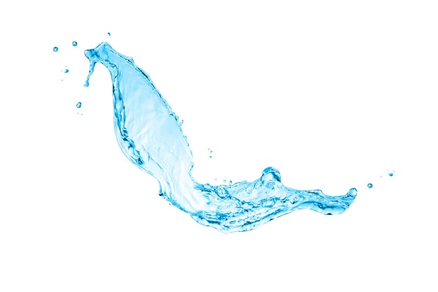 Nahaufnahme von Wasser, das gegen weißen Hintergrund spritzt