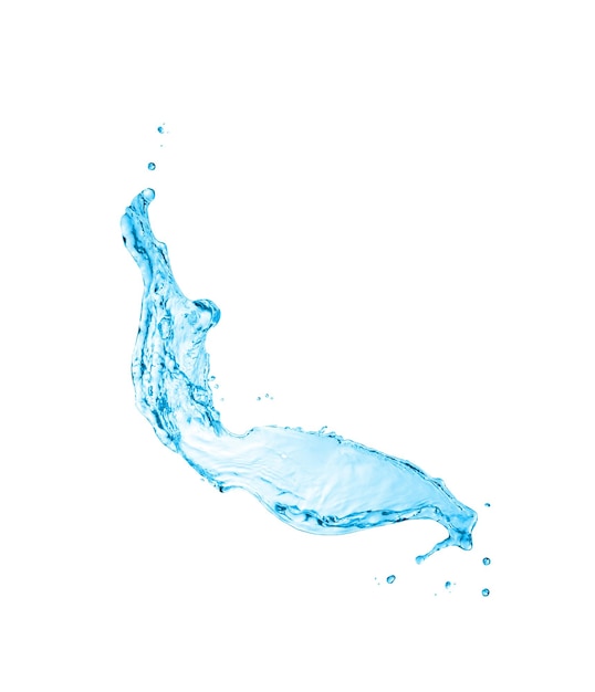 Nahaufnahme von Wasser, das gegen weißen Hintergrund spritzt