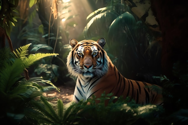 Nahaufnahmefoto des Tigers