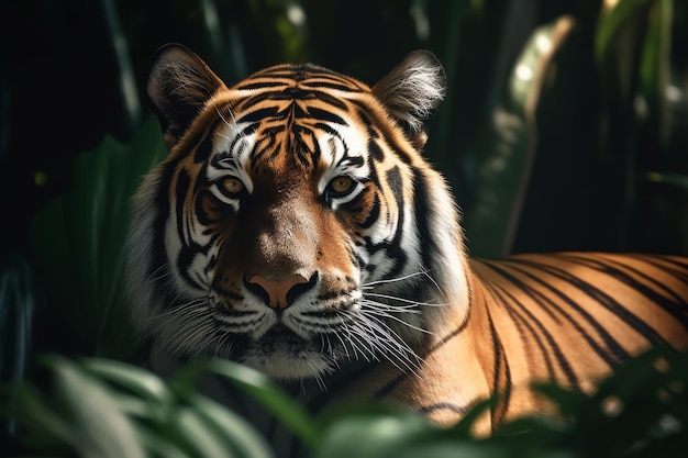 Nahaufnahmefoto des Tigers