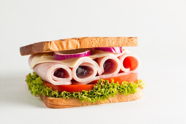 Nahaufnahmefoto eines Club Sandwiches.