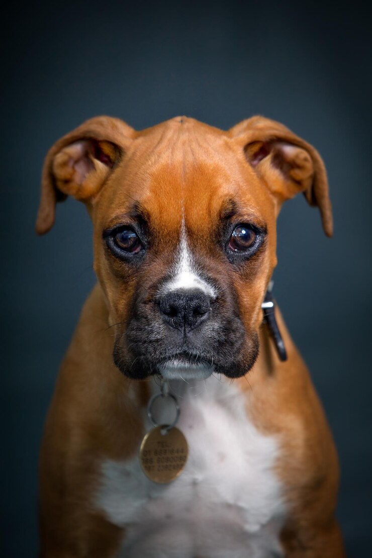 Foto nahaufnahmeporträt eines hundes