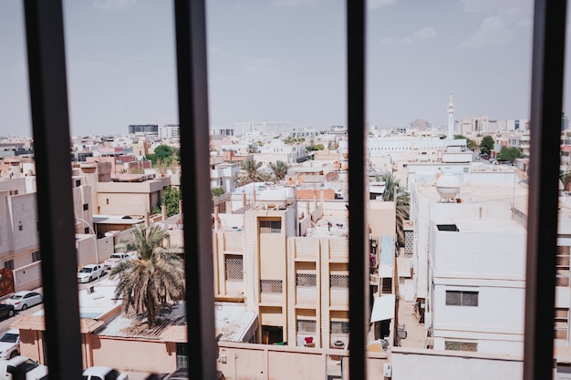 Naher Osten, Fensteransicht der Straßen der Stadt. Saudi-Arabien, Riad.