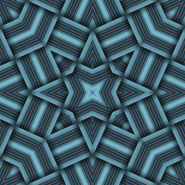 Foto nahtlos gewobenes sternmuster mit streifen und linien quadrat abstraktes muster