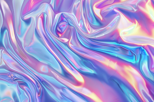 Nahtlos trendige regenbogenförmige Folie-Textur Weich holographischer Pastell-Einhorn-Marmor-Hintergrund